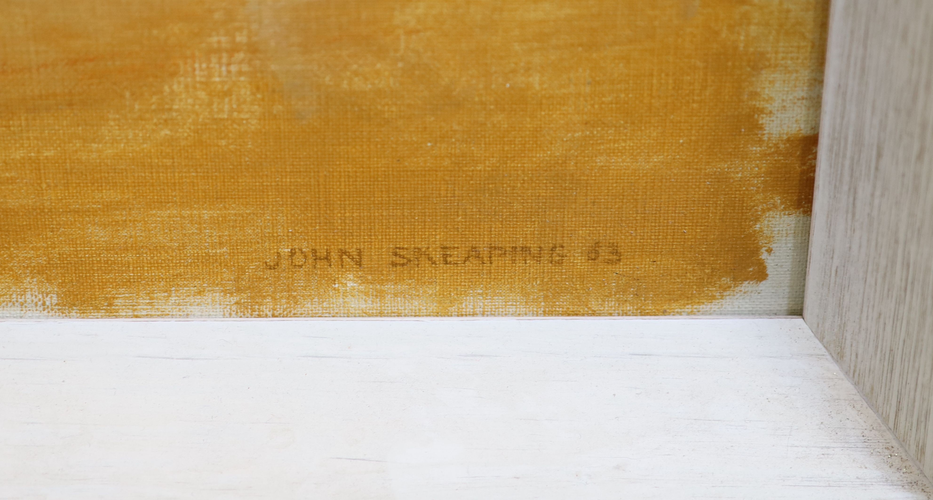 John Rattenbury Skeaping (1901-1980), 'Greyhounds racing', oil on canvas, 45 x 64cm